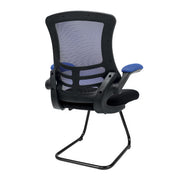 Luna - Best Selling Designer Cantilever Black Framed Mesh Chair with Folding Arms