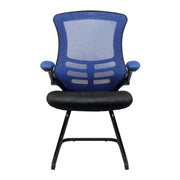 Luna - Best Selling Designer Cantilever Black Framed Mesh Chair with Folding Arms