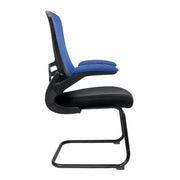Luna - Best Selling Designer Cantilever Black Framed Mesh Chair with Folding Arms
