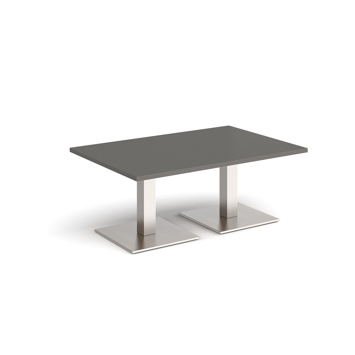 Brescia rectangular coffee table with square bases - BCR1200-BS-OG