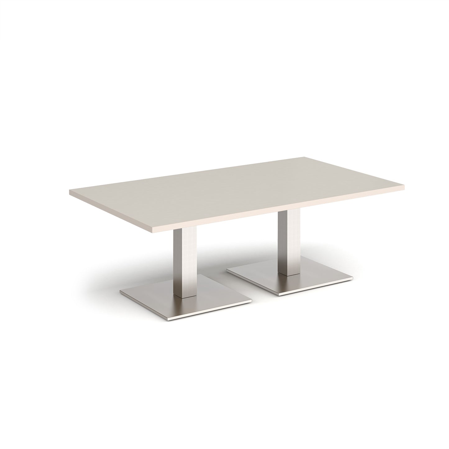 Brescia rectangular coffee table with square bases - BCR1400-BS-LG
