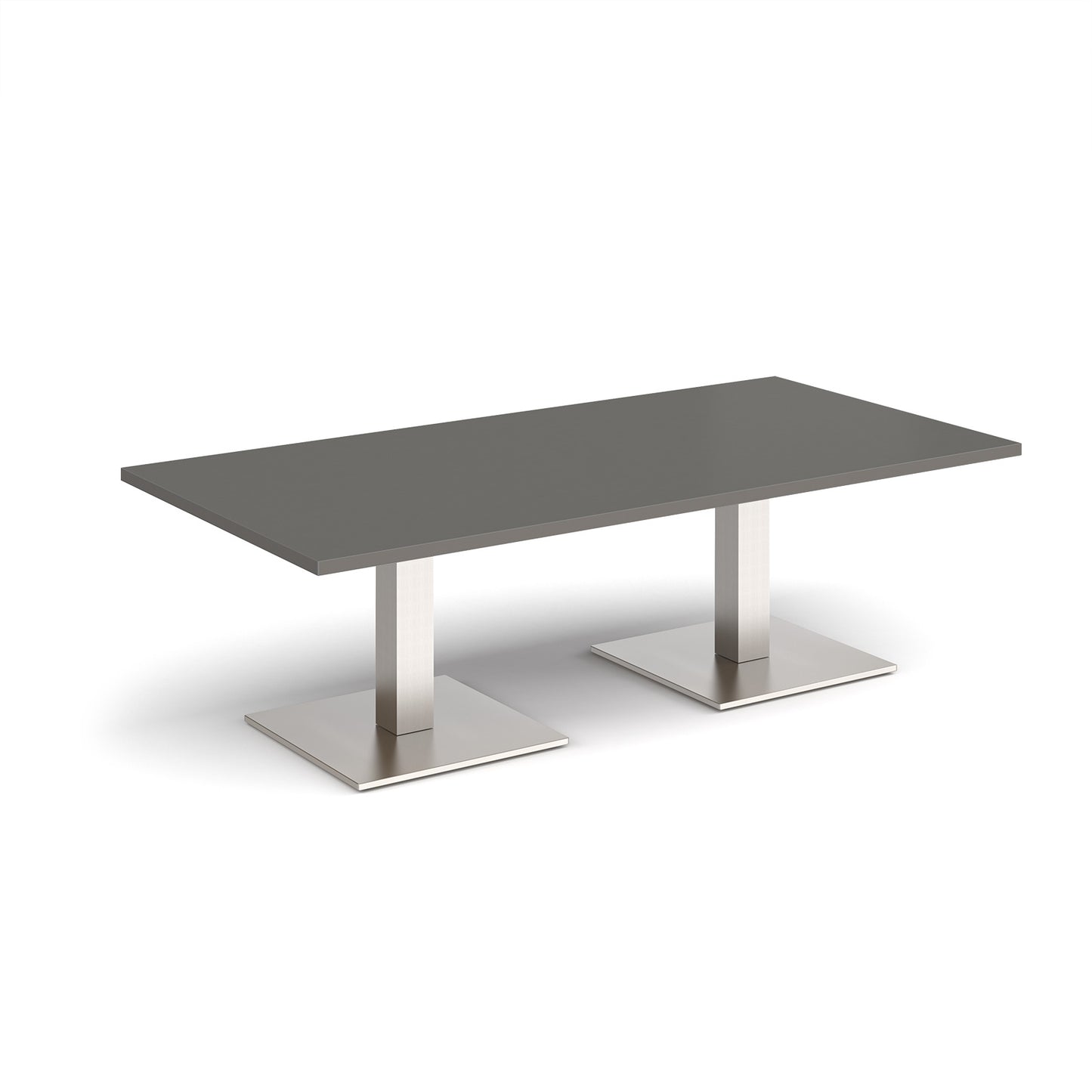 Brescia rectangular coffee table with square bases - BCR1600-BS-OG