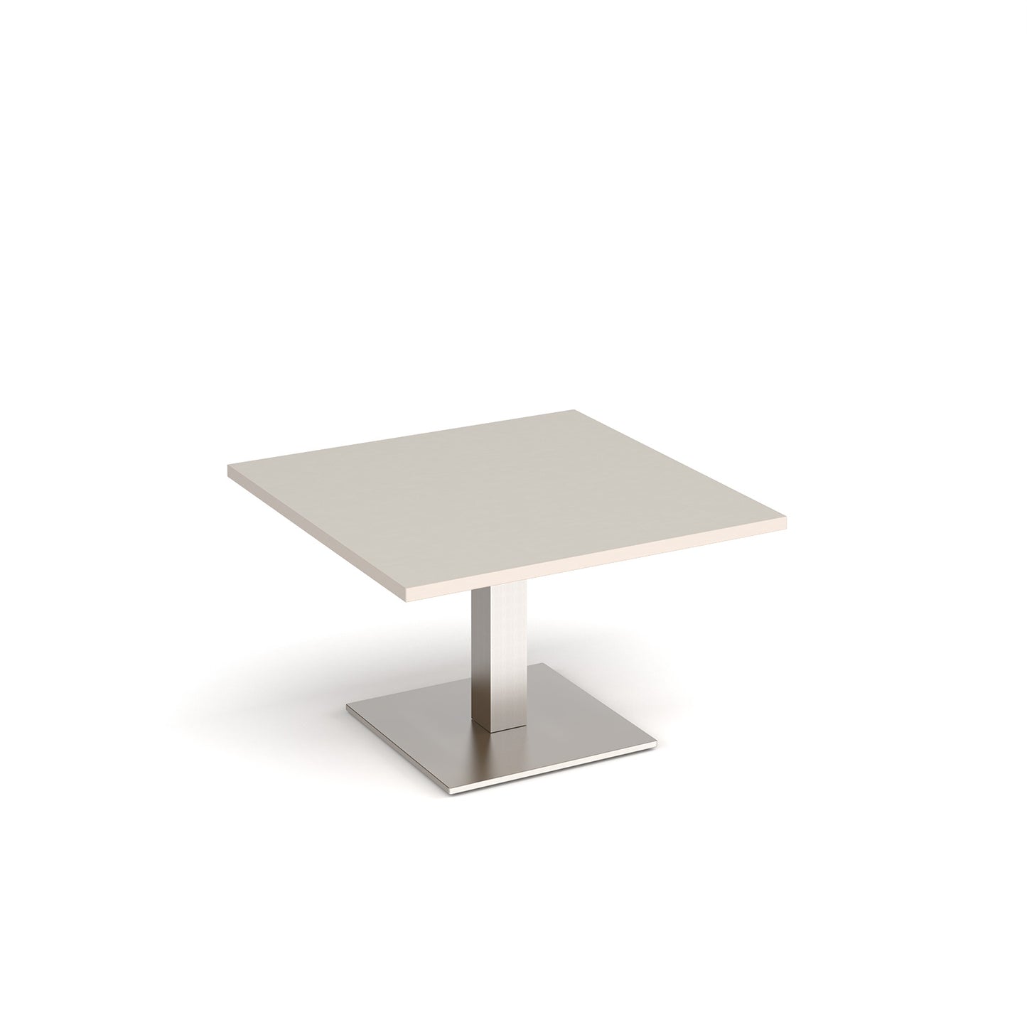 Brescia square coffee table with flat square base - BCS800-BS-LG