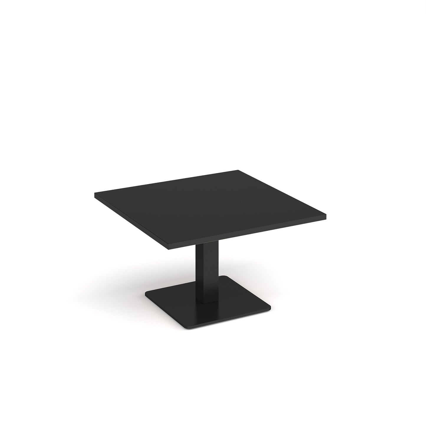Brescia square coffee table with flat square base - BCS800-K-BK