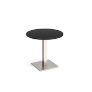 Brescia circular dining table with flat square base