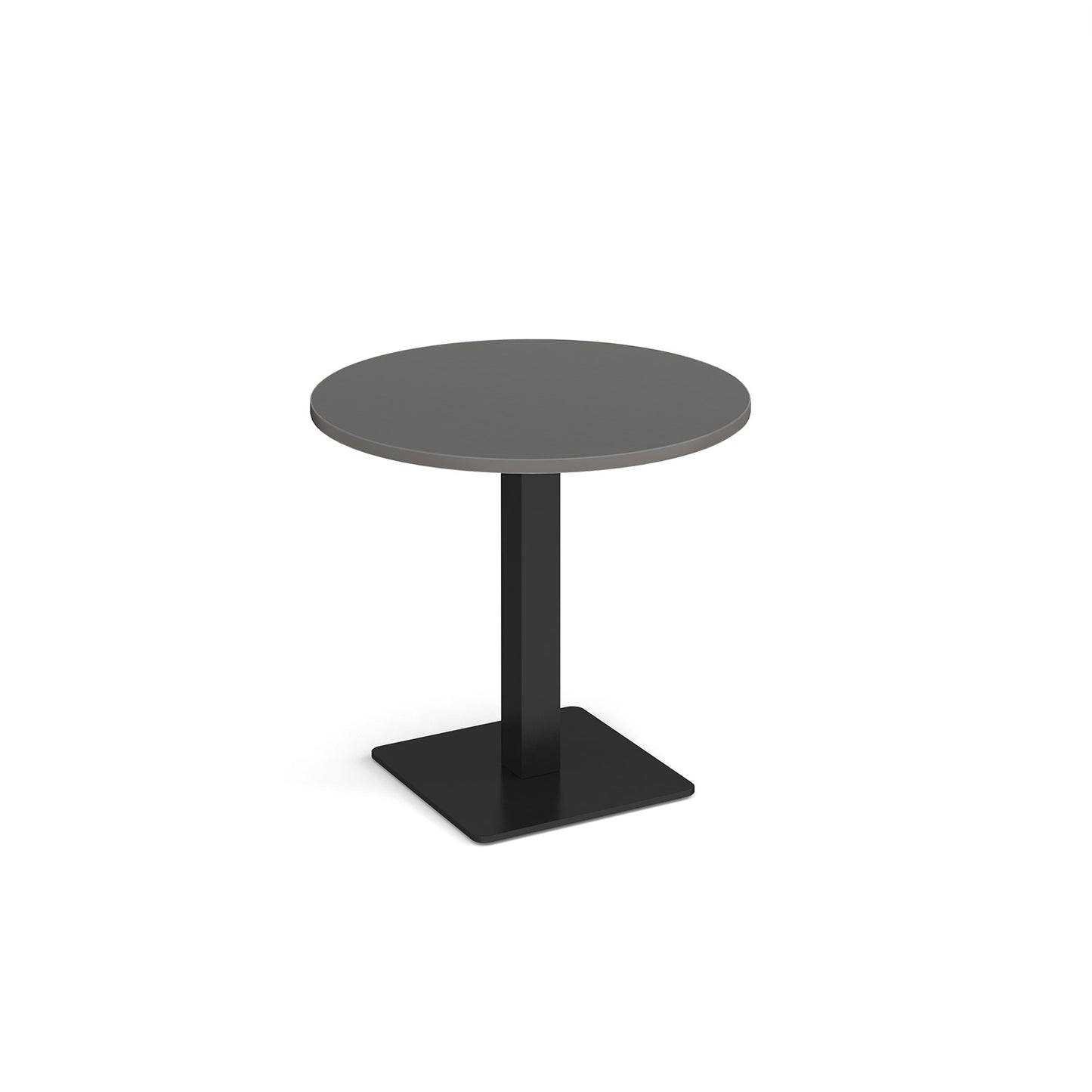 Brescia circular dining table with flat square base - BDC800-K-OG