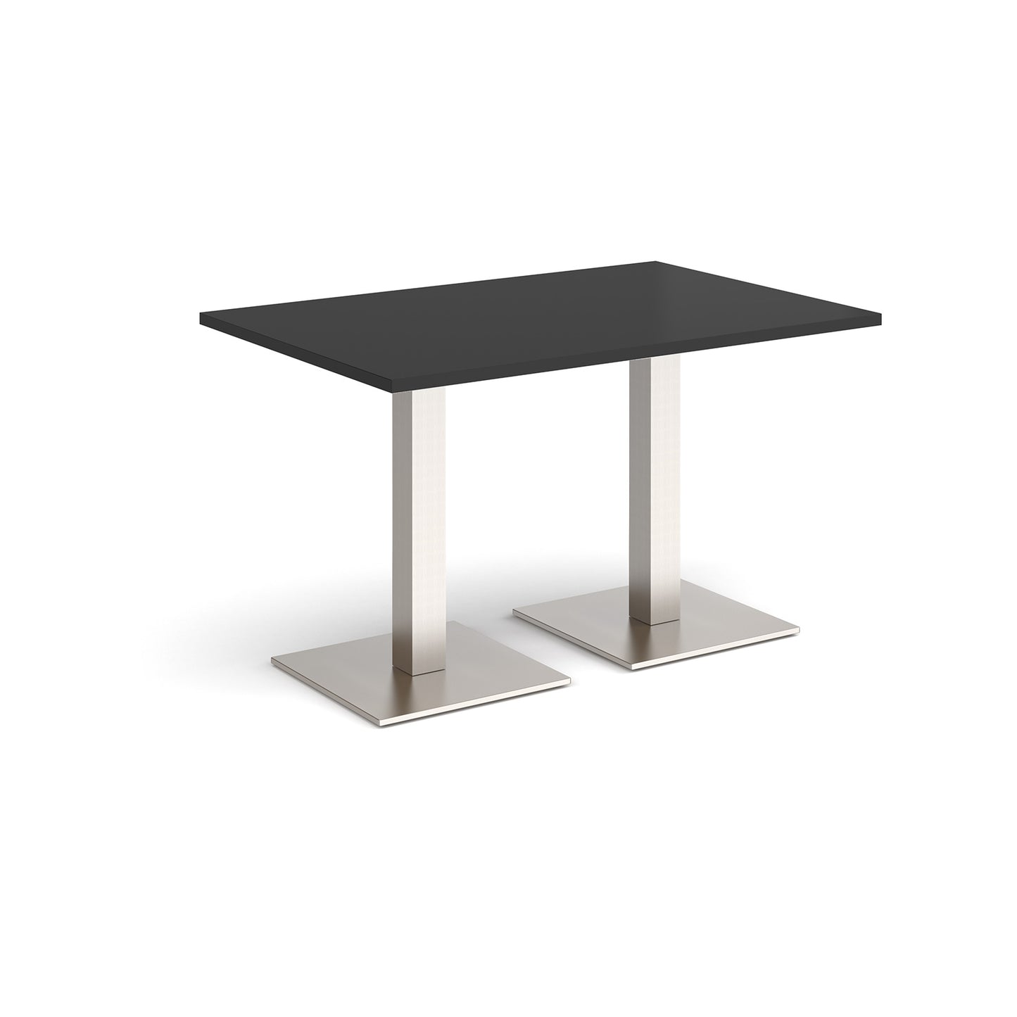 Brescia rectangular dining table with square bases - BDR1200-BS-BK