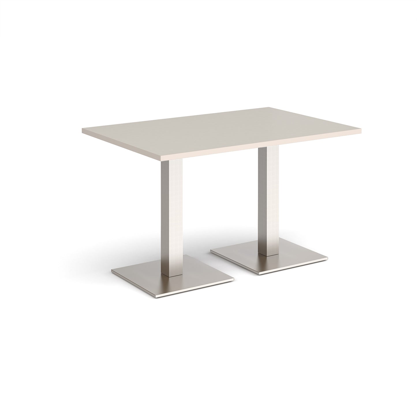 Brescia rectangular dining table with square bases - BDR1200-BS-LG