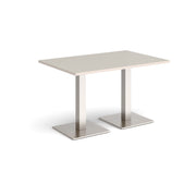 Brescia rectangular dining table with square bases