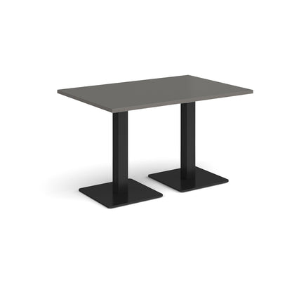 Brescia rectangular dining table with square bases - BDR1200-K-OG