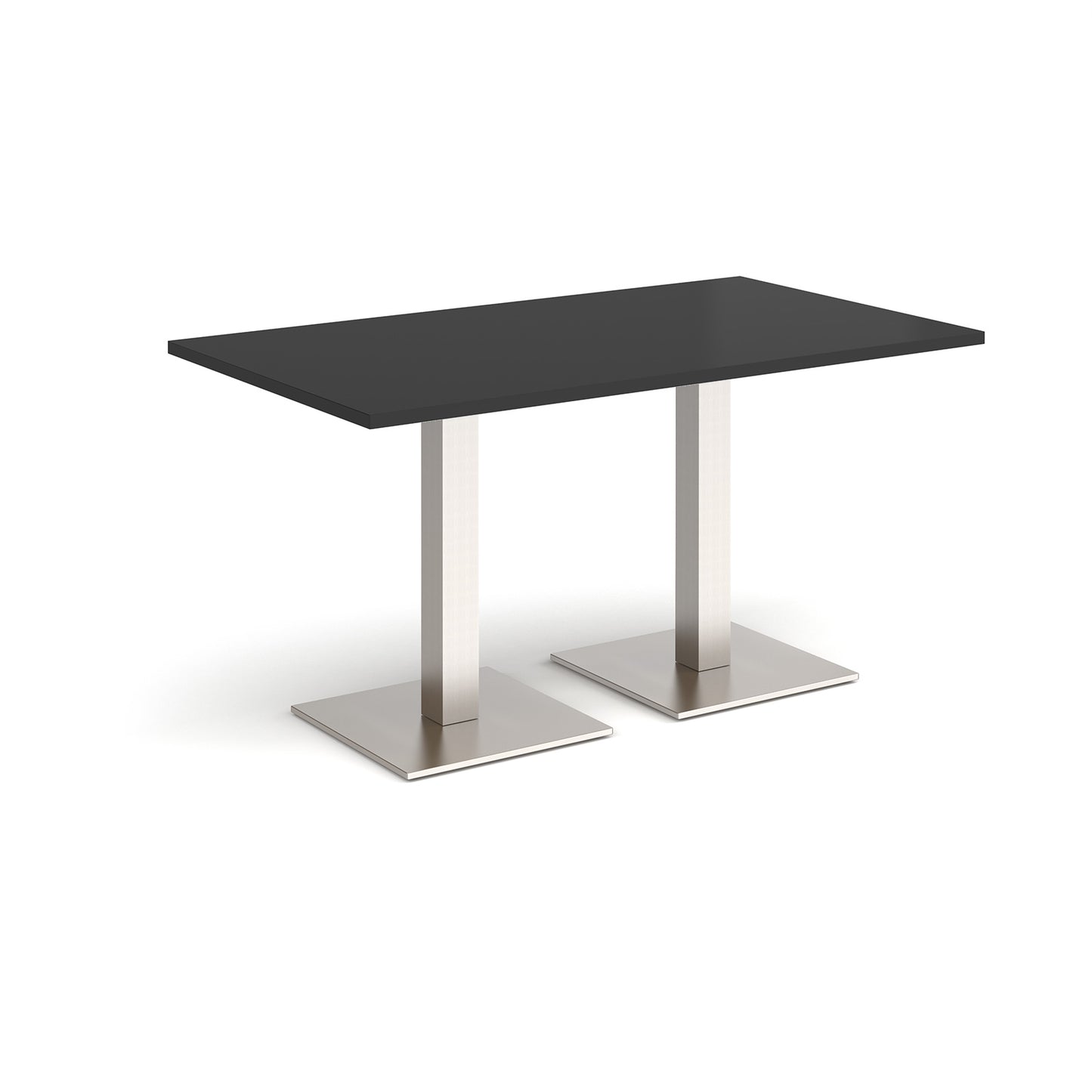 Brescia rectangular dining table with square bases - BDR1400-BS-BK