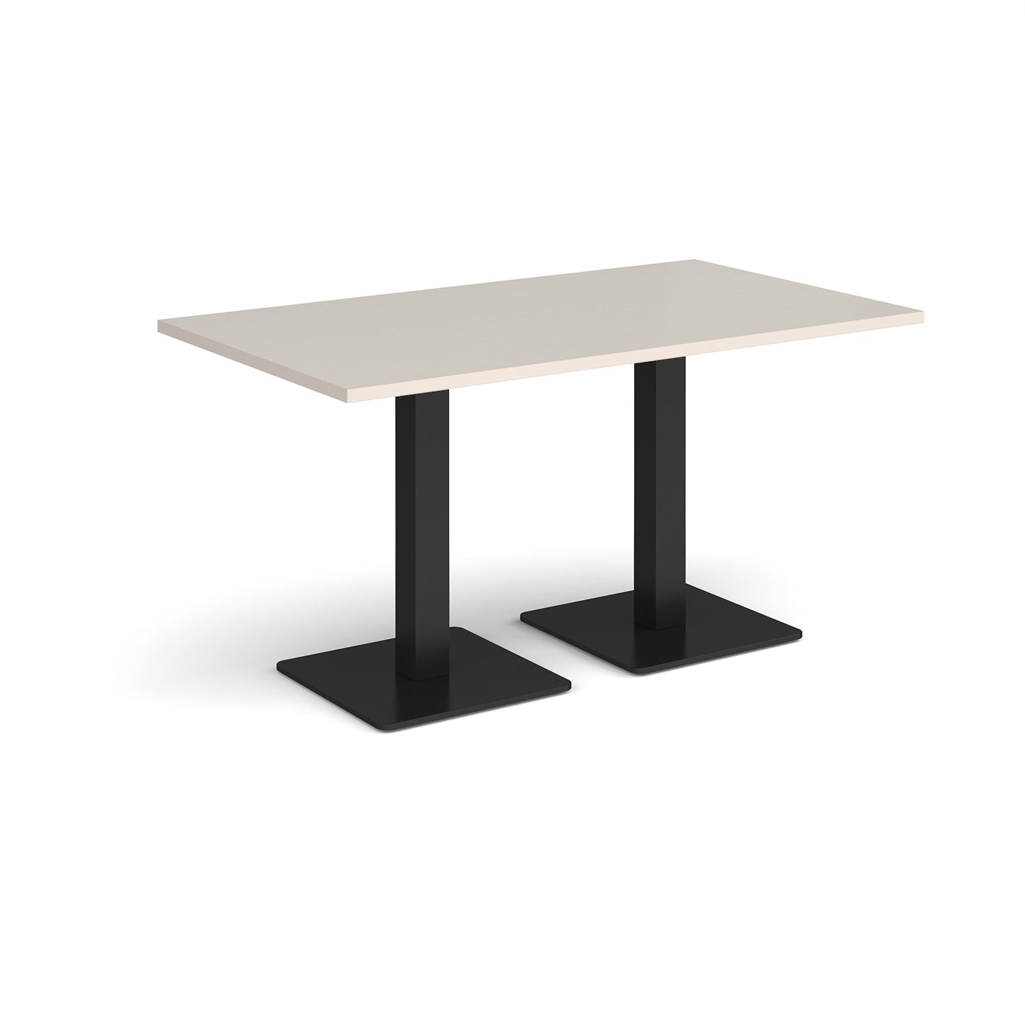 Brescia rectangular dining table with square bases - BDR1400-K-LG
