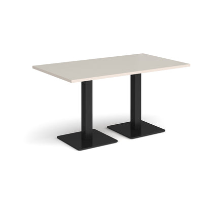 Brescia rectangular dining table with square bases - BDR1400-K-LG