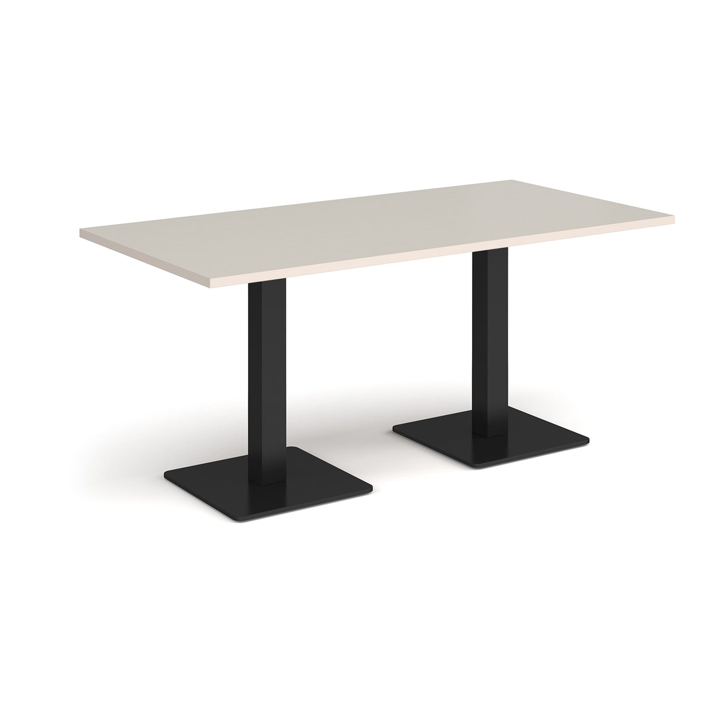 Brescia rectangular dining table with square bases - BDR1600-K-LG