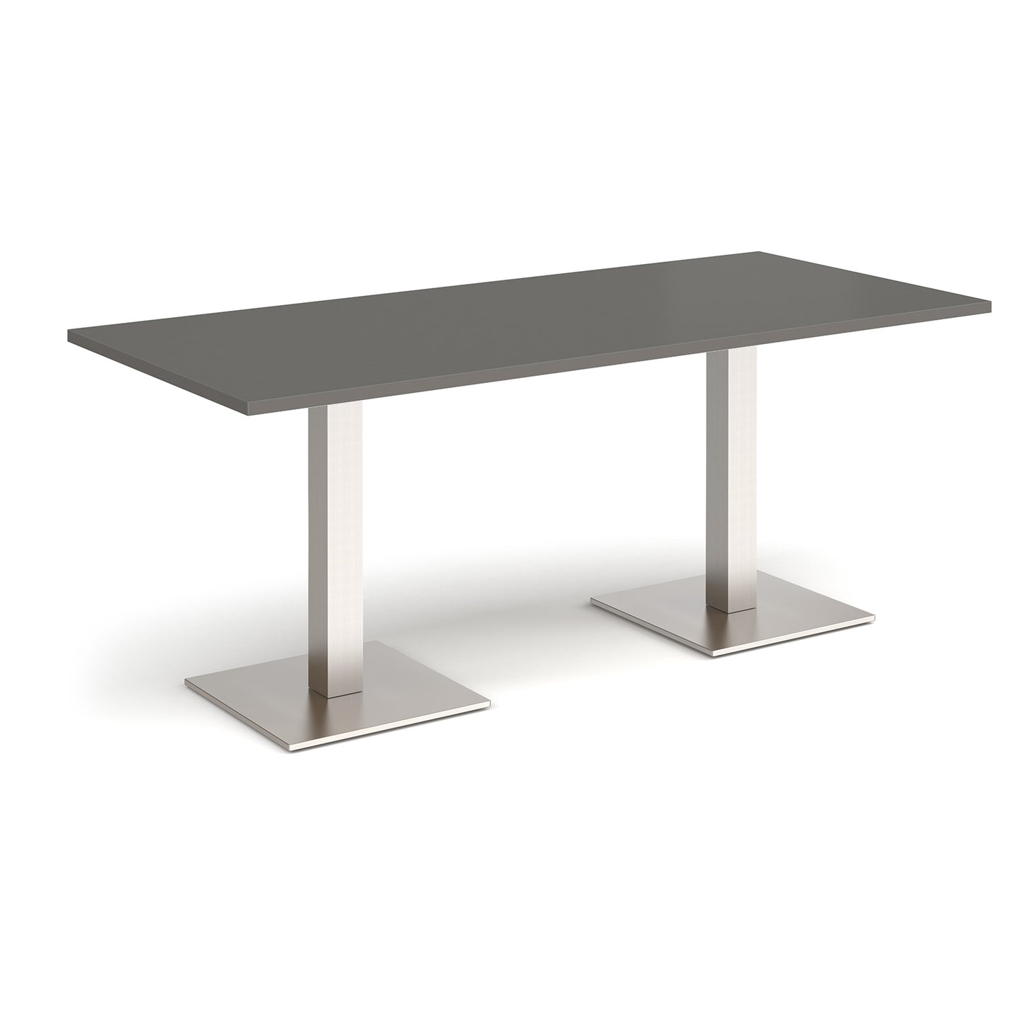 Brescia rectangular dining table with square bases - BDR1800-BS-OG