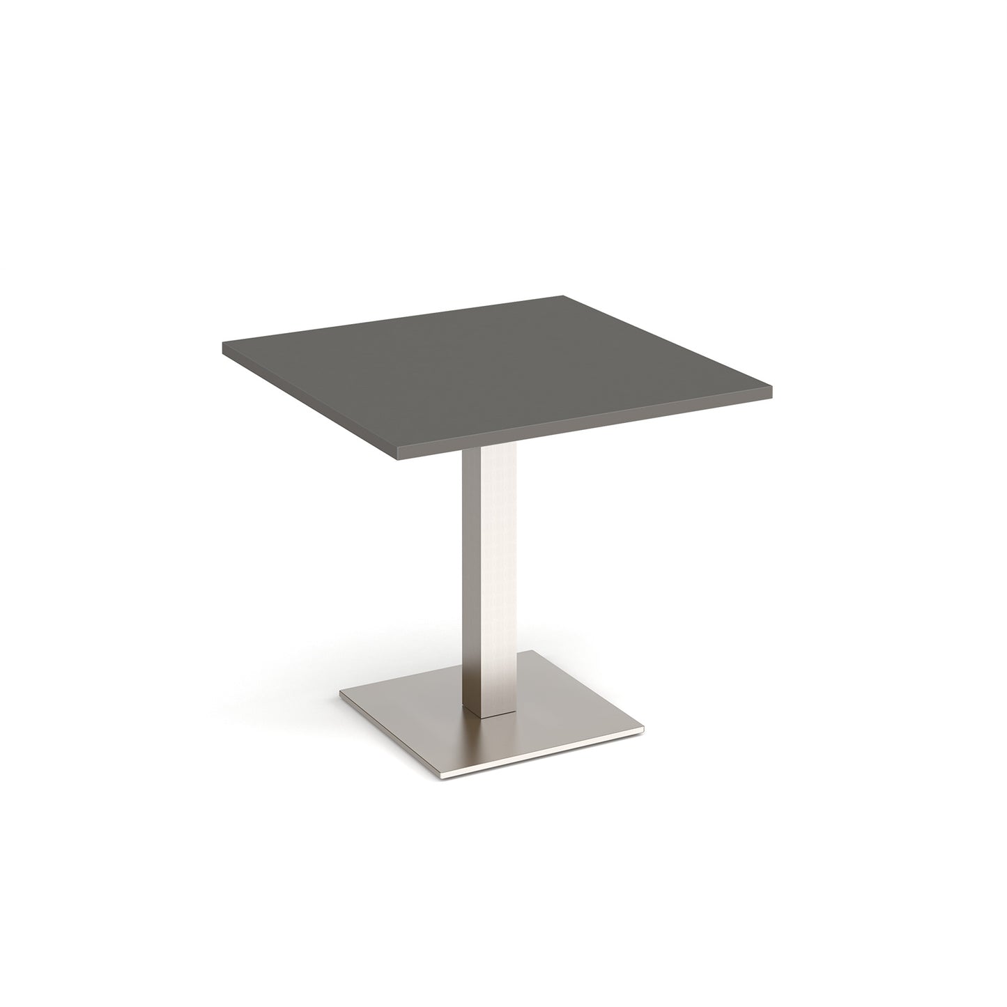 Brescia square dining table with flat square base - BDS800-BS-OG