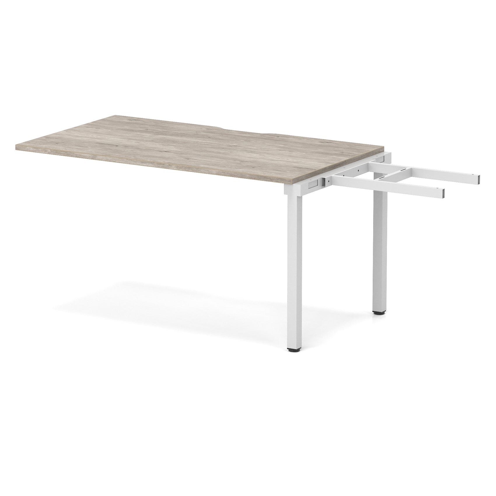 Evolve Plus Single Row Bench Desk Extension Kit