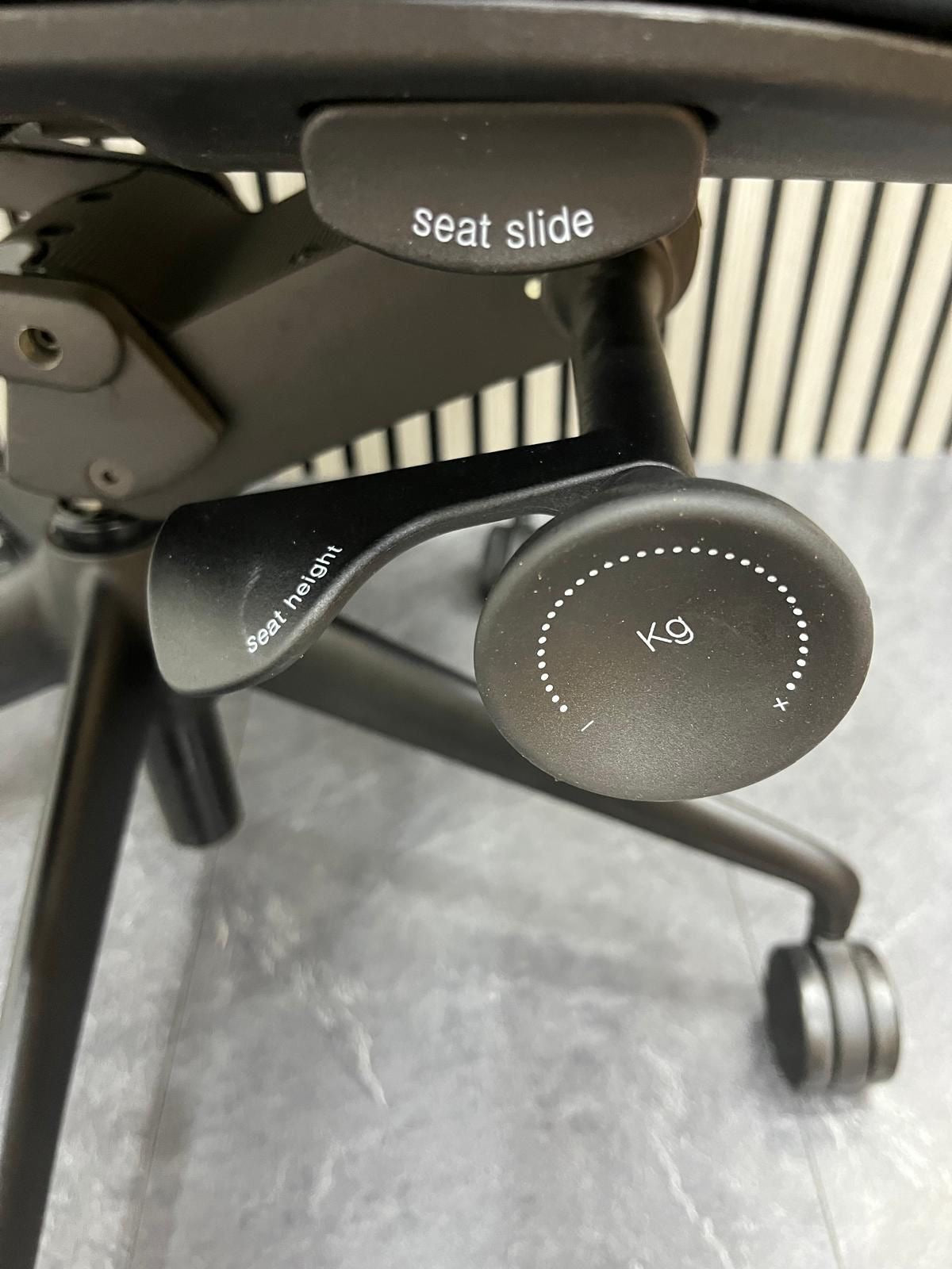 Orangebox Ara Ergonomic Office Chair Black Leather Seat | Mesh Back Task Chair UK Delivery