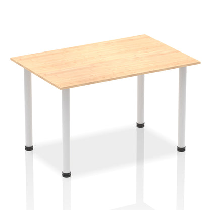 Impulse 1400mm Straight Table With Post Leg