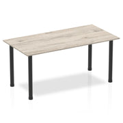 Impulse 1600mm Straight Table With Post Leg
