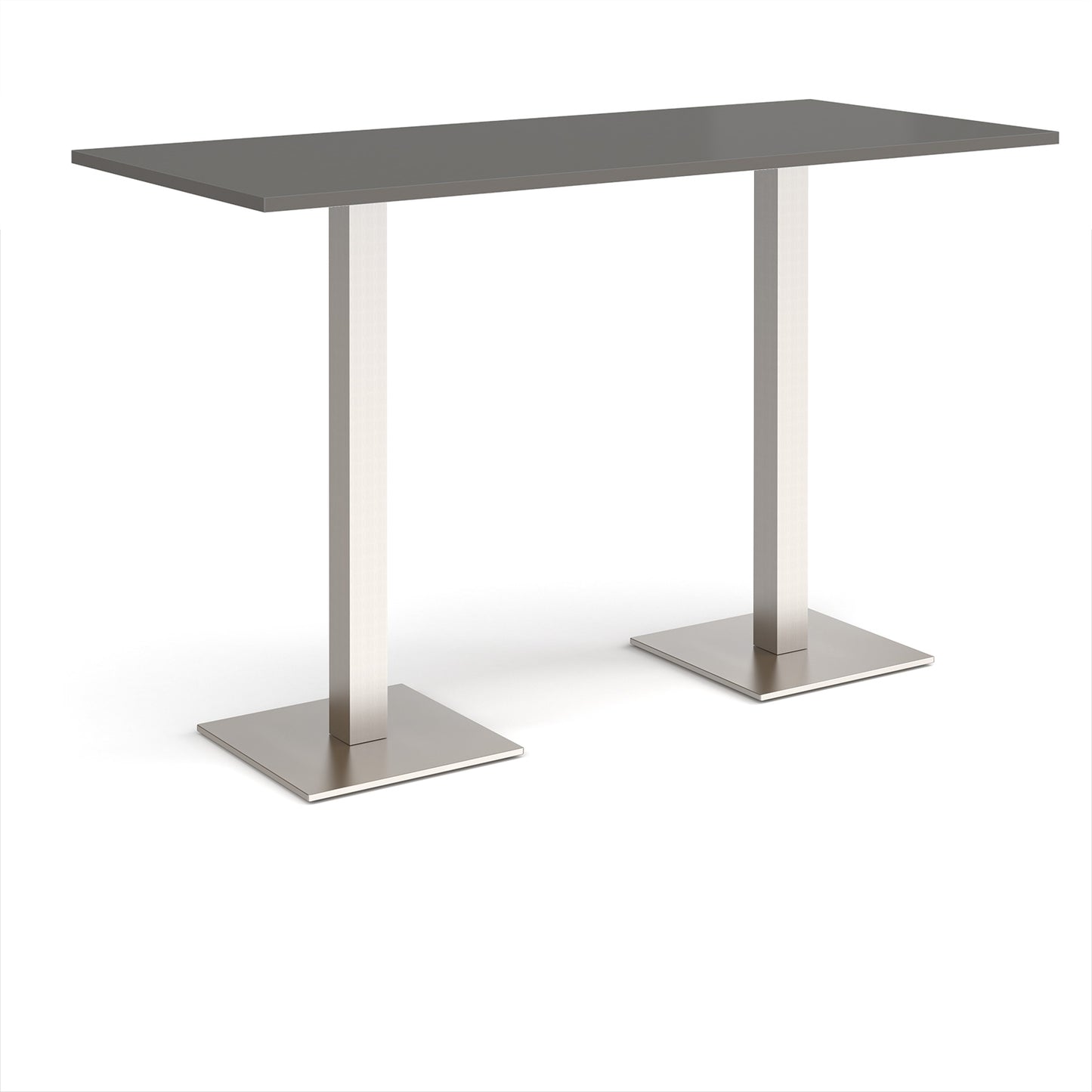Brescia rectangular poseur table with square bases - BPR1800-BS-OG