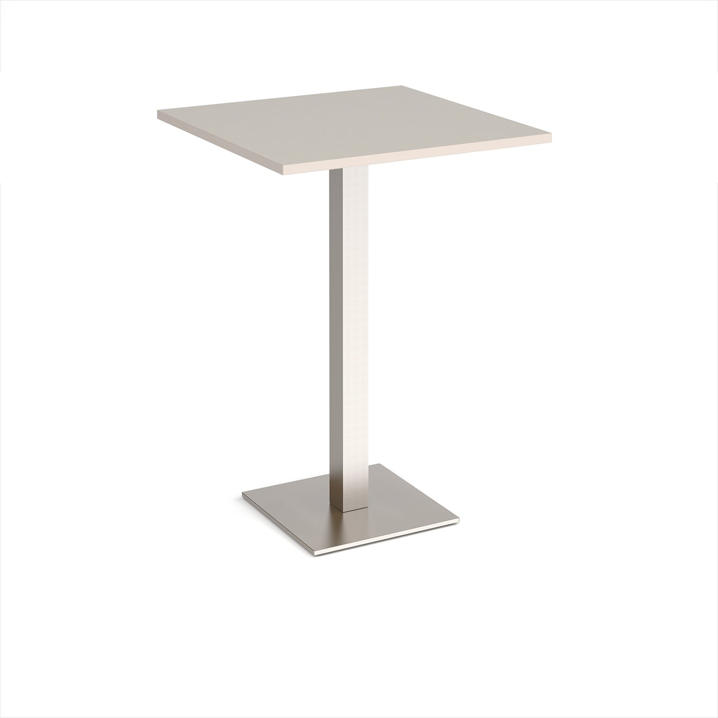 Brescia square poseur table with flat square base - BPS800-BS-LG