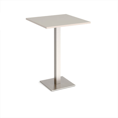Brescia square poseur table with flat square base - BPS800-BS-LG