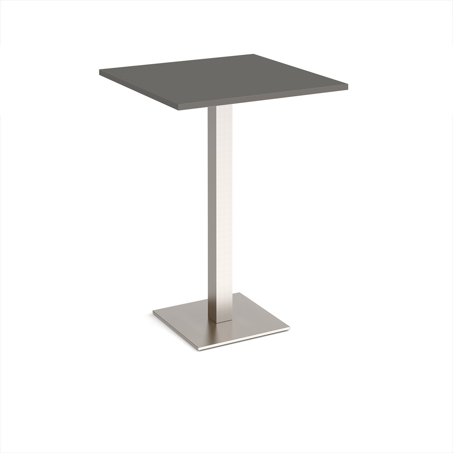 Brescia square poseur table with flat square base - BPS800-BS-OG