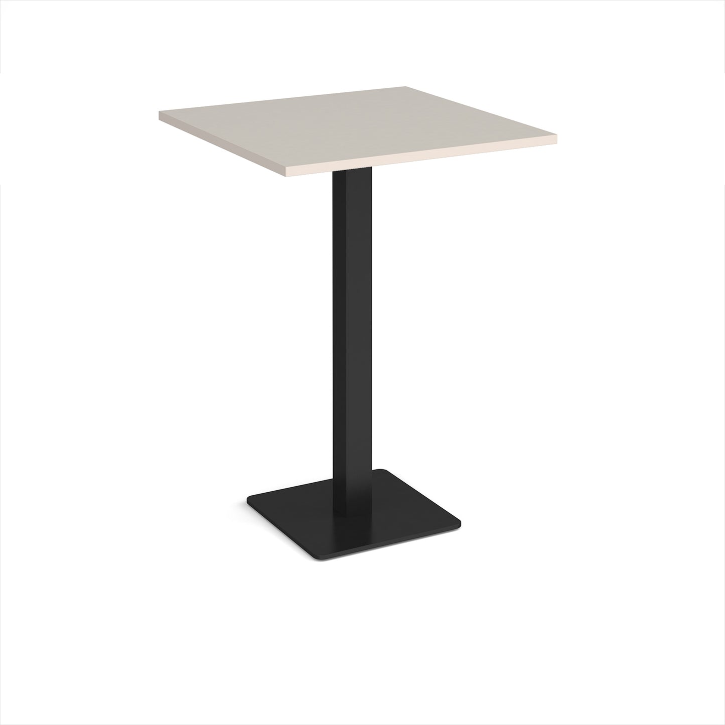 Brescia square poseur table with flat square base - BPS800-K-LG