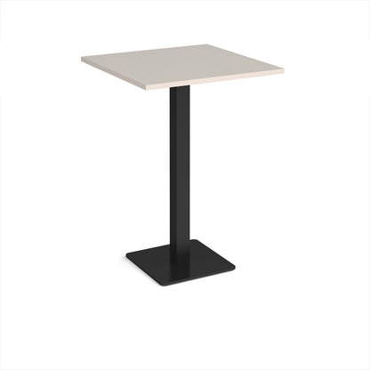 Brescia square poseur table with flat square base - BPS800-K-LG
