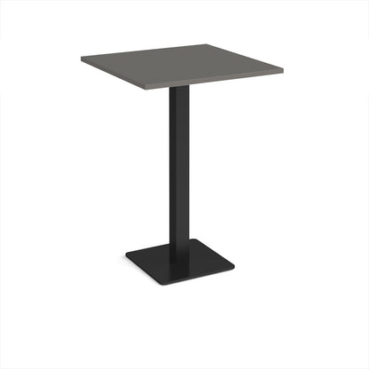 Brescia square poseur table with flat square base - BPS800-K-OG