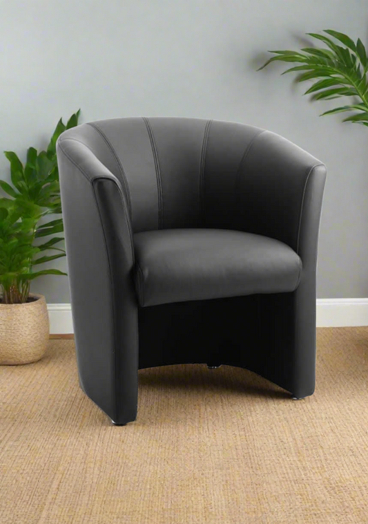 Neo Single Tub Soft Seating Arm Chair leather or fabric