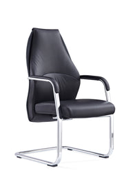 Mien High Back Leather Cantilever Visitor Office Chair