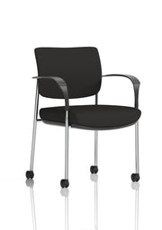 Brunswick Deluxe Medium Back Visitor Office Chair with Arms with Castors (Part 1)