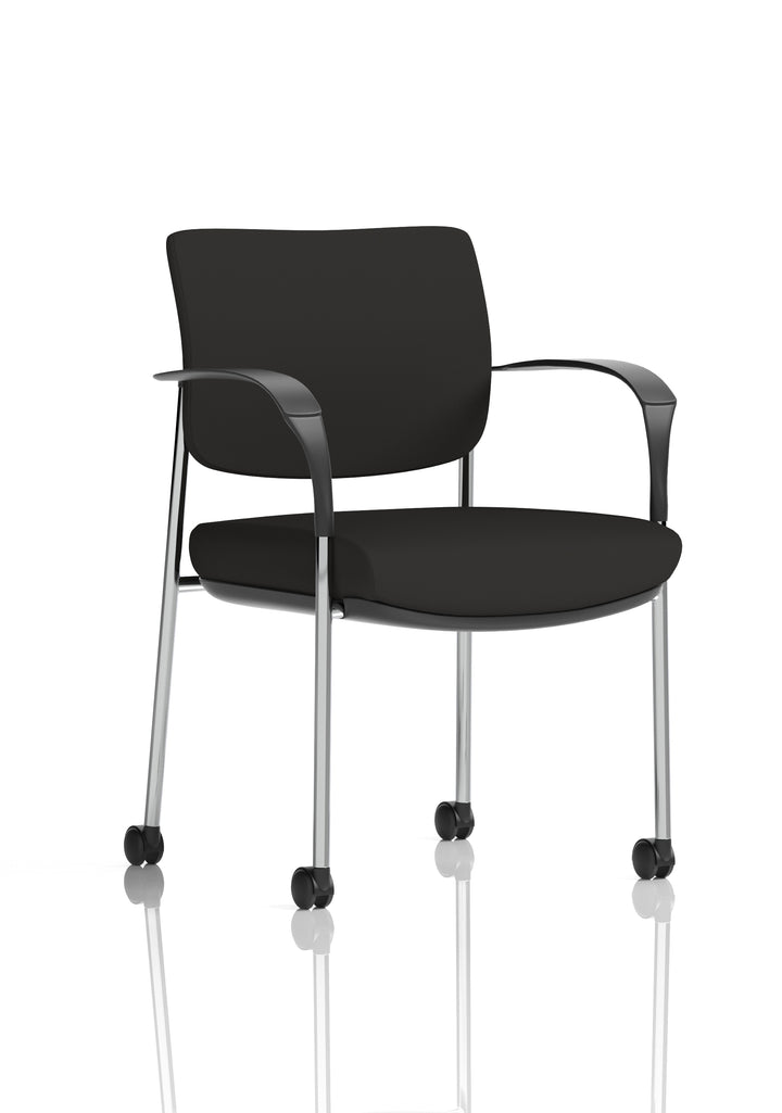 Brunswick Deluxe Medium Back Visitor Office Chair with Arms with Castors (Part 1)