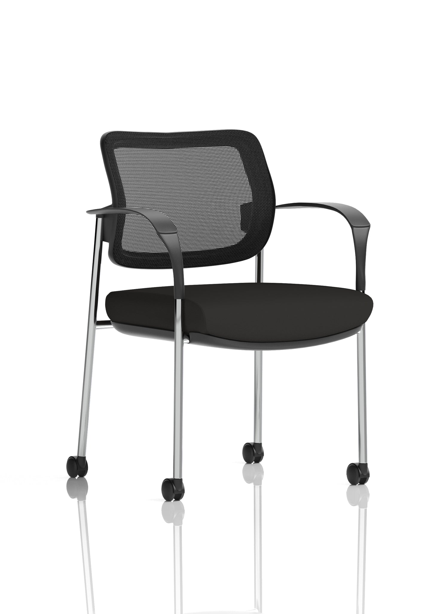 Brunswick Deluxe Medium Back Visitor Office Chair with Arms with Castors (Part 1)