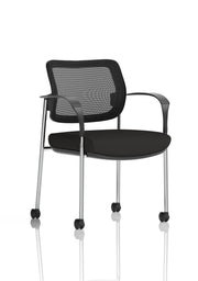 Brunswick Deluxe Medium Back Visitor Office Chair with Arms with Castors (Part 1)