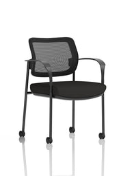 Brunswick Deluxe Medium Back Visitor Office Chair with Arms with Castors (Part 1)