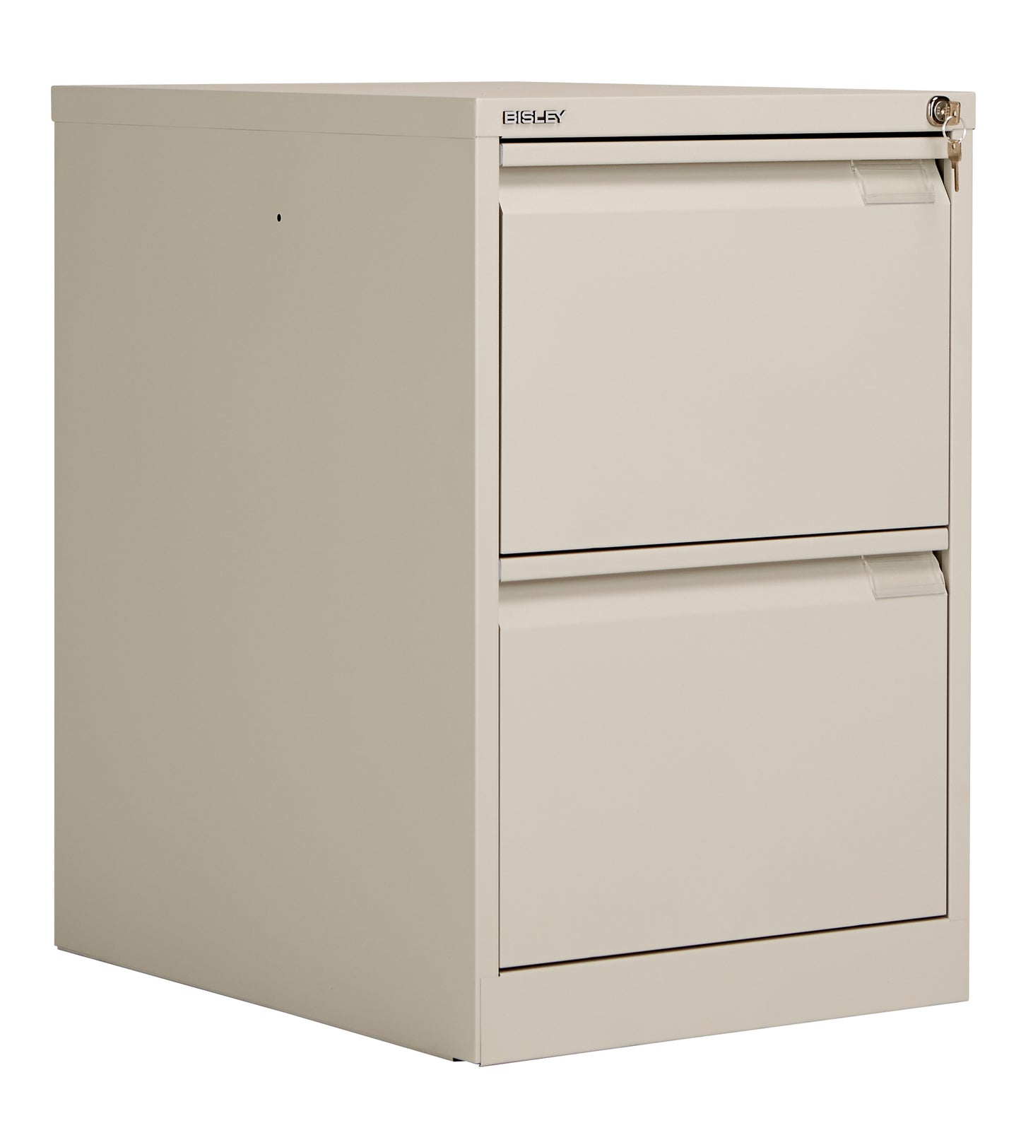 Bisley|2 Drawer|Steel|Executive Filing Cabinet|470x622x711 |Goose Grey