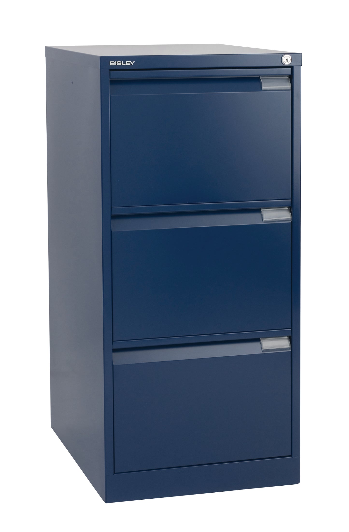 Bisley|3 Drawer|Steel|Executive Filing Cabinet|470x622x1016 |Blue
