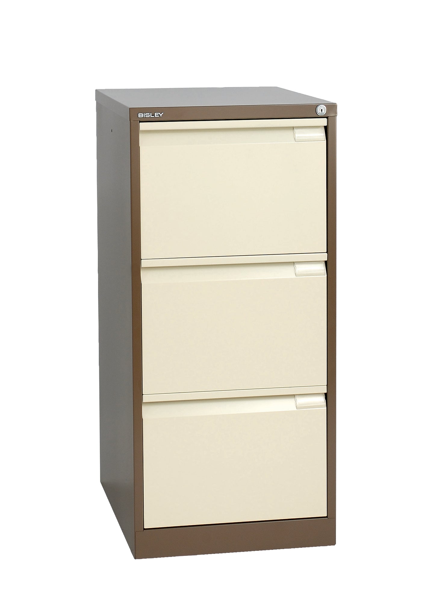 Bisley|3 Drawer|Steel|Executive Filing Cabinet|470x622x1016 |Coffee Cream