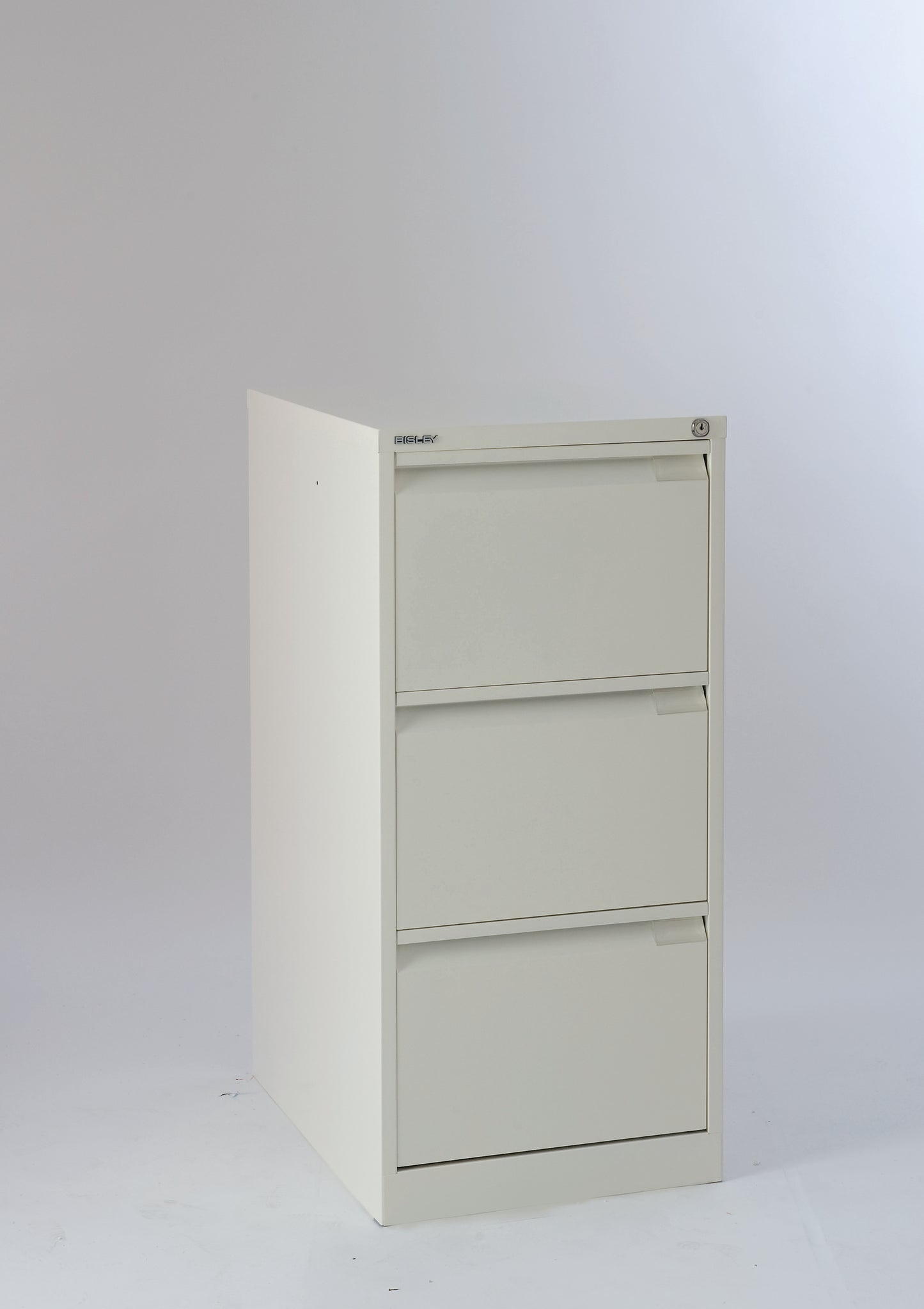 Bisley|3 Drawer|Steel|Executive Filing Cabinet|470x622x1016 |Chalk