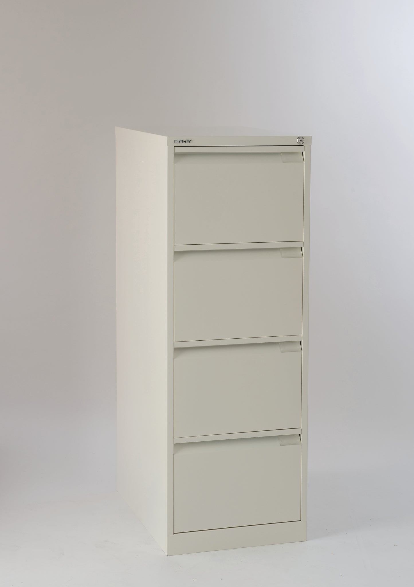 Bisley|4 Drawer|Steel|Executive Filing Cabinet|470x622x1321 |Chalk