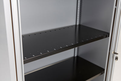 Bisley|Steel|Slotted Shelf|Black|Single
