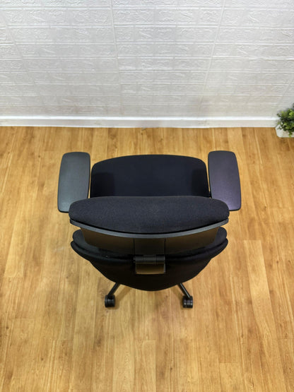 Ergonomic Super Adjustable Office Chair / Excellent Condition / Black / Posturite Chair Positiv Plus Medium Back Chair (with armrests/headrest) - Black