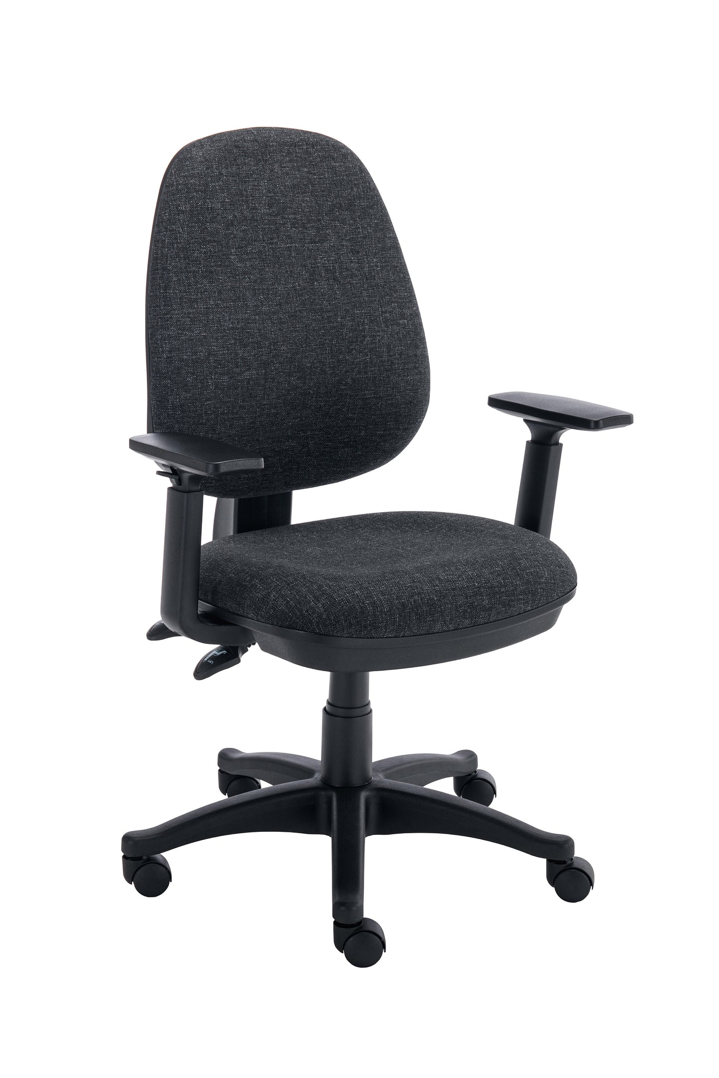 Versi Operator Chair with Adjustable Arms|Charcoal