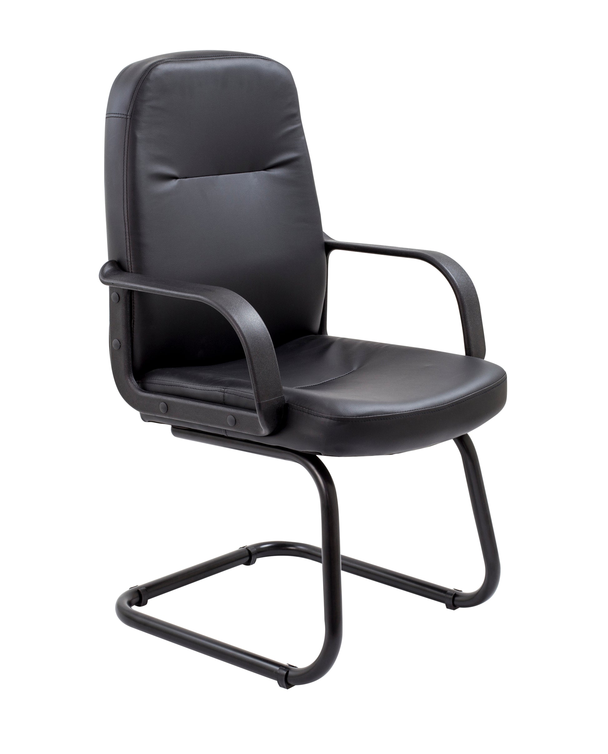 Canasta Visitor Chair|Black PU