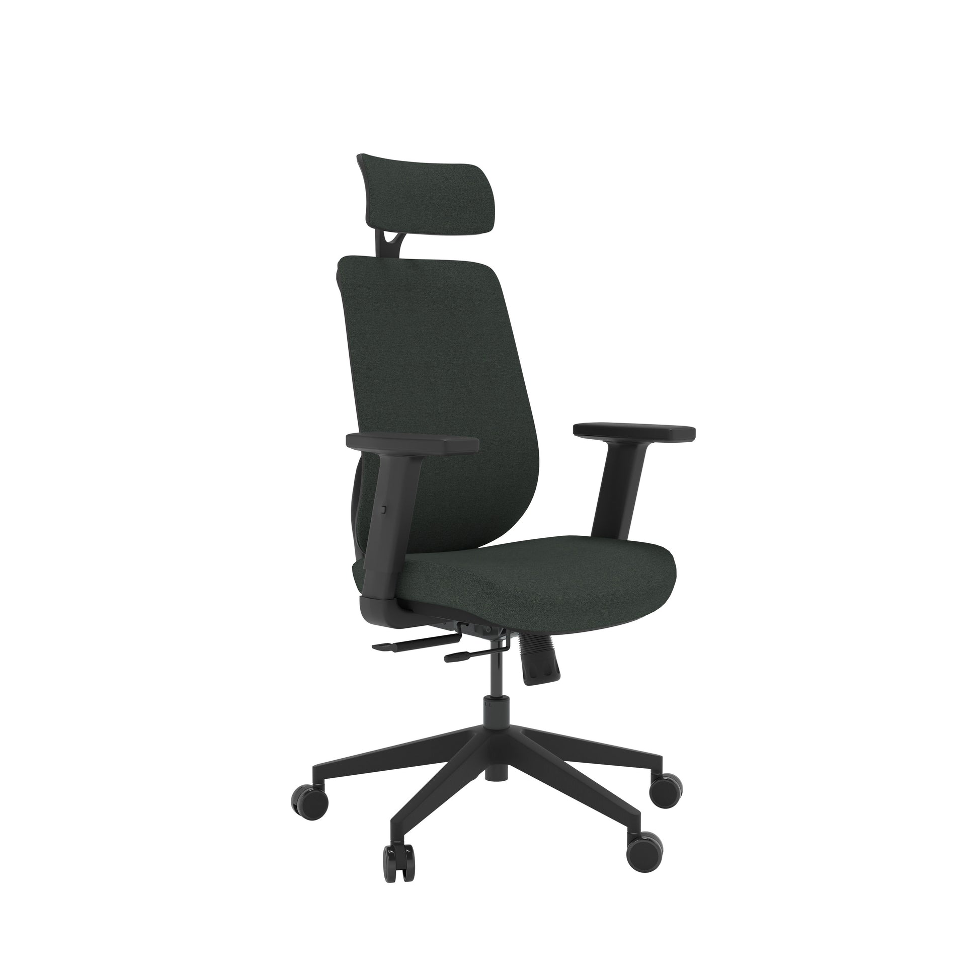 Maldini High Back Task Chair wth Adjustable Arms|Green-Black