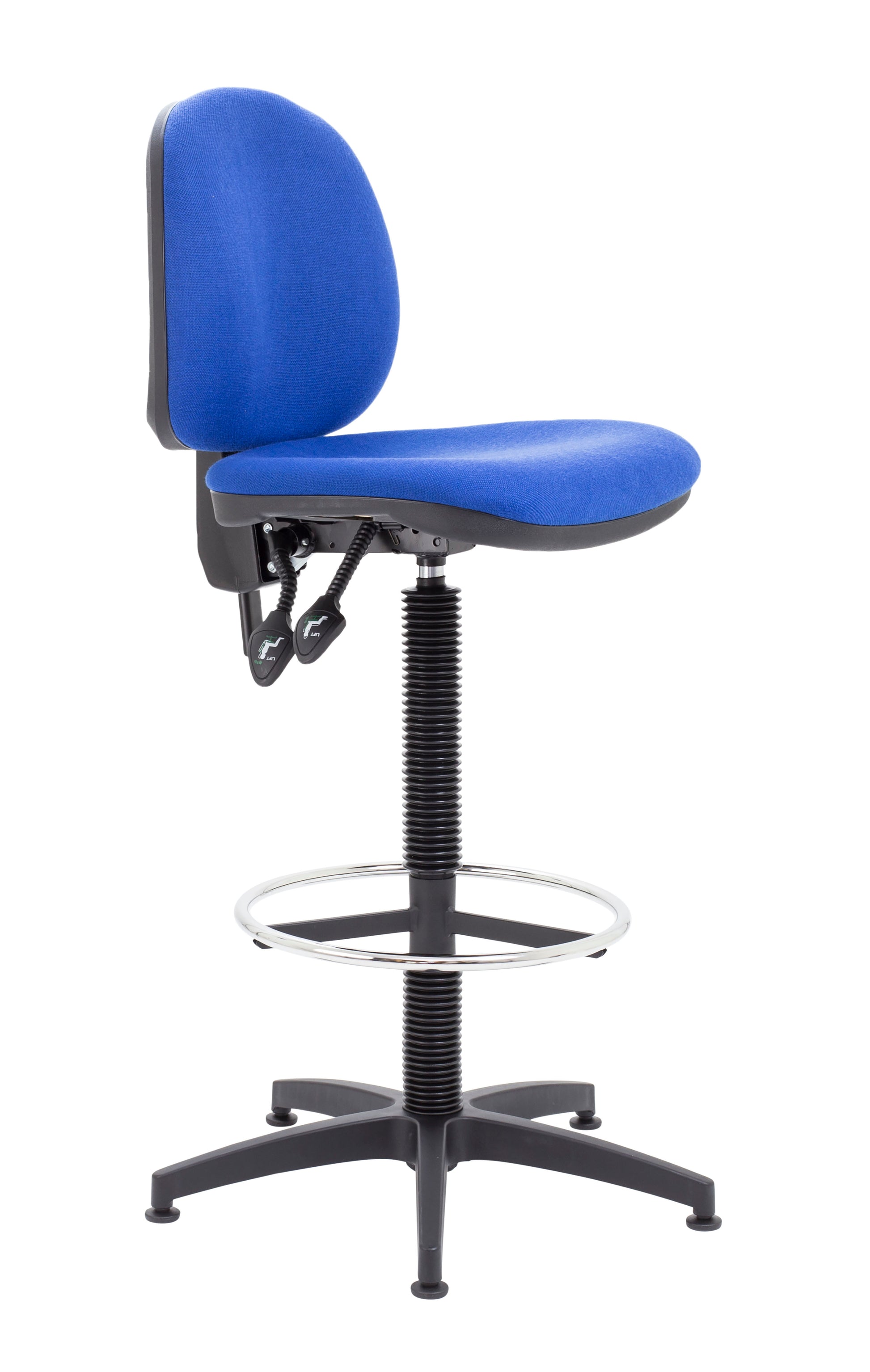 Concept Mid Back Chair with Fixed Draughtsman Kit|Royal Blue