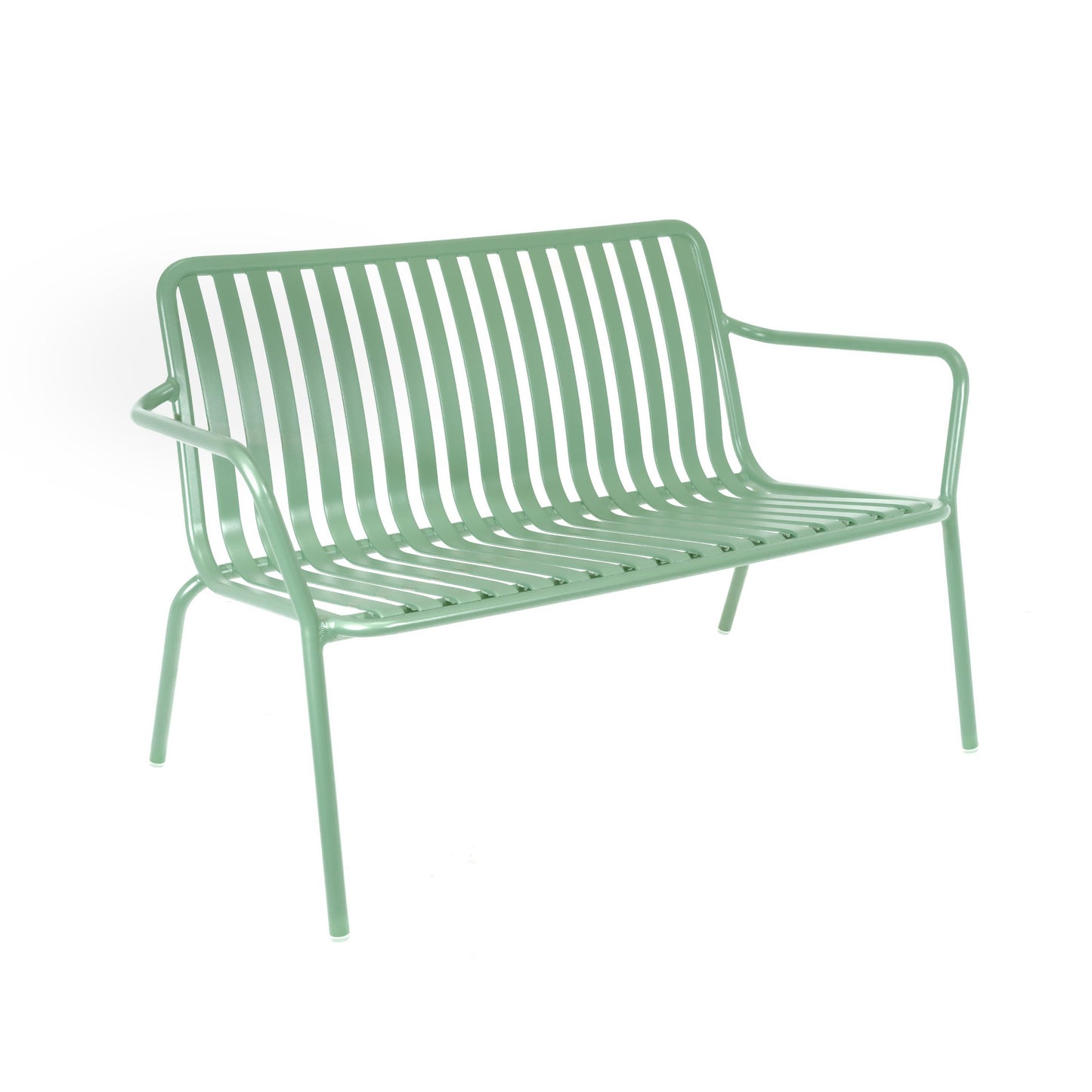Breeze Aluminium 2 Seater Low Armchair Bench|Fair Green